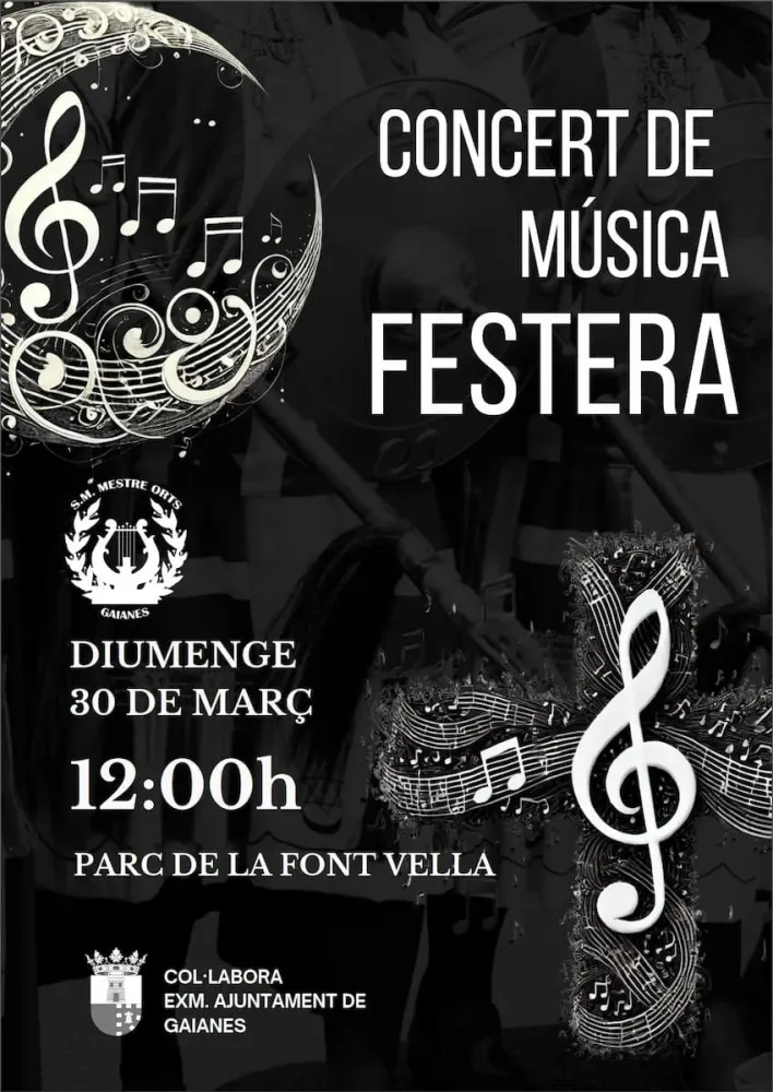 Música festera al concierto de primavera de Gaianes