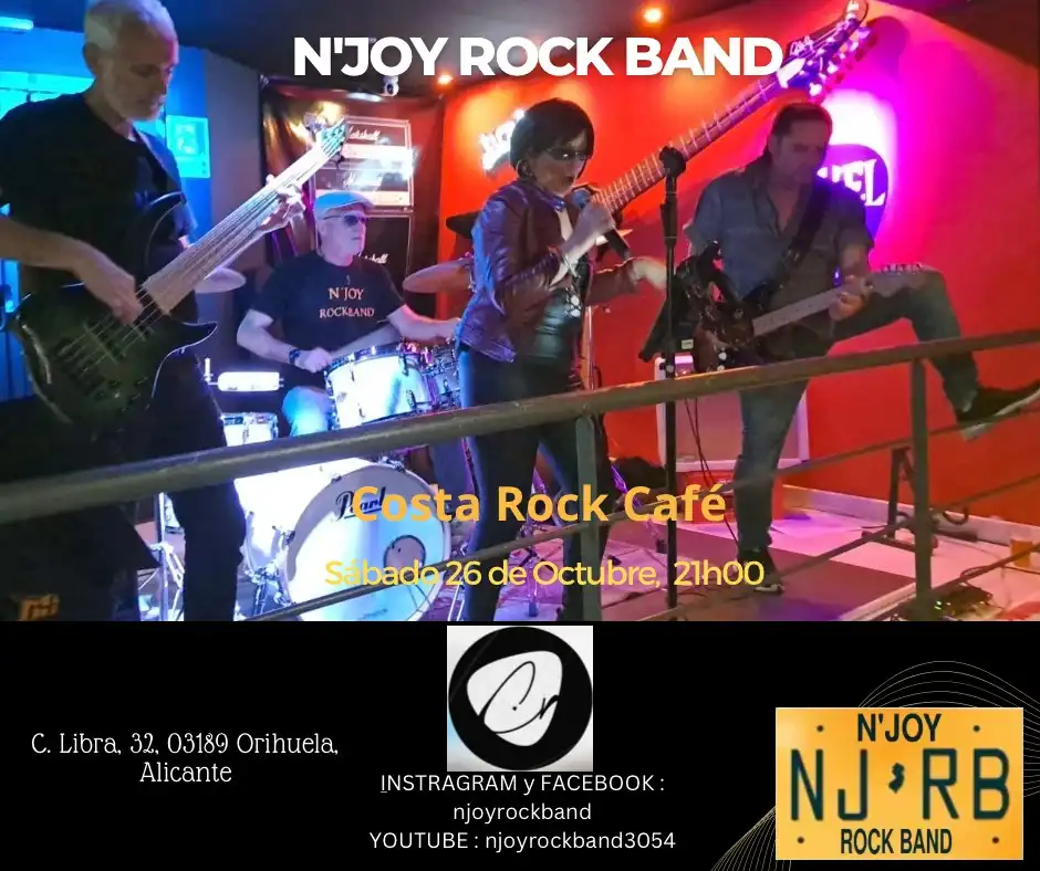 N' Joy Rock Band en concierto