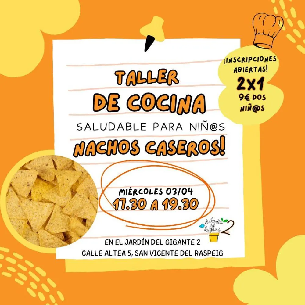Nachos caseros - Taller de cocina saludable