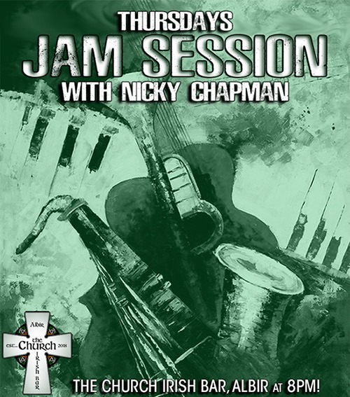 Nicky Chapmans Jam Night at Church.
