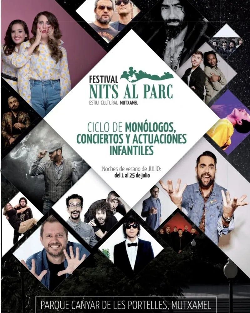 Nits Al Parc Julio 2021 - Ciclo de monólogos, conciertos y actuaciones infantiles