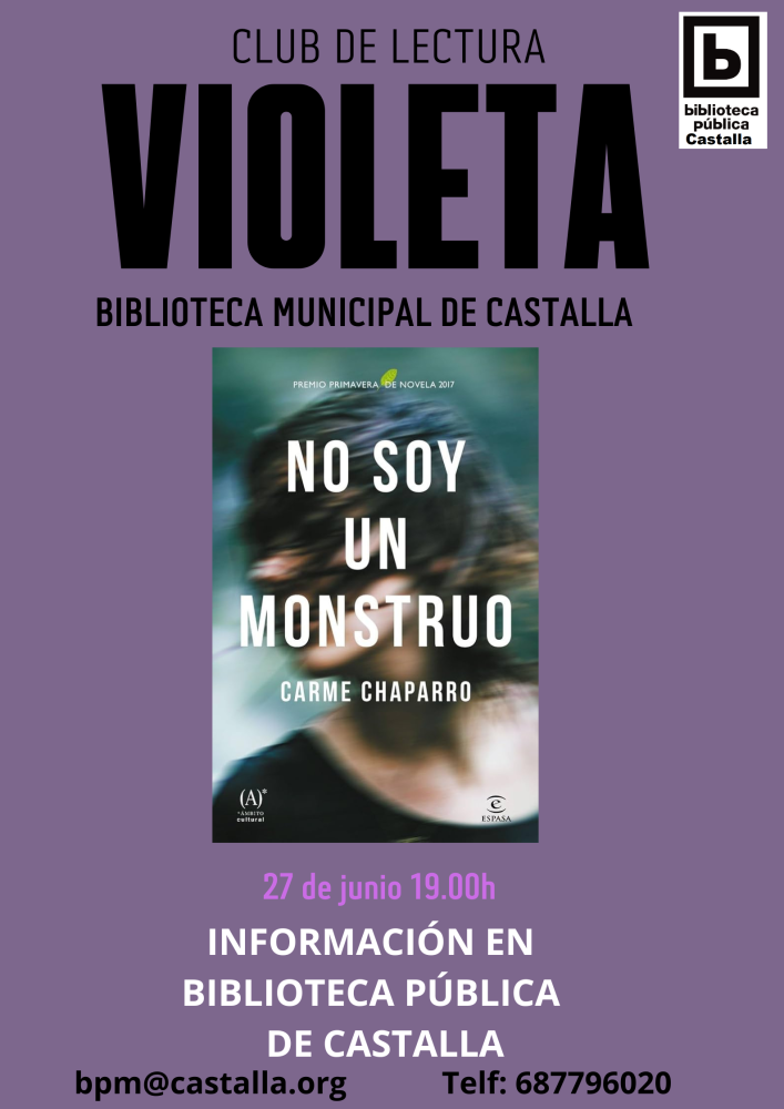 No soy un monstruo ► Club de Lectura