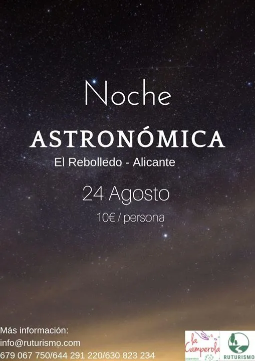 NOCHE Astronómica en el Rebolledo