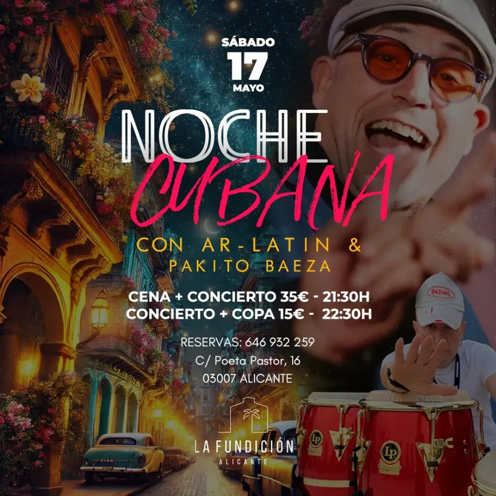 Noche cubana con Ar-Latin & Pakito Baeza