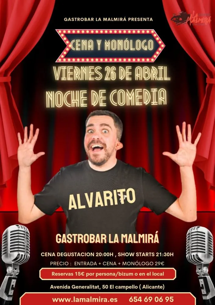 Noche de comedia con Alvarito