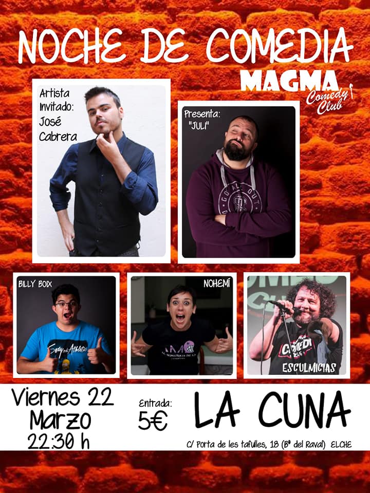 Noche de comedia en La Cuna
