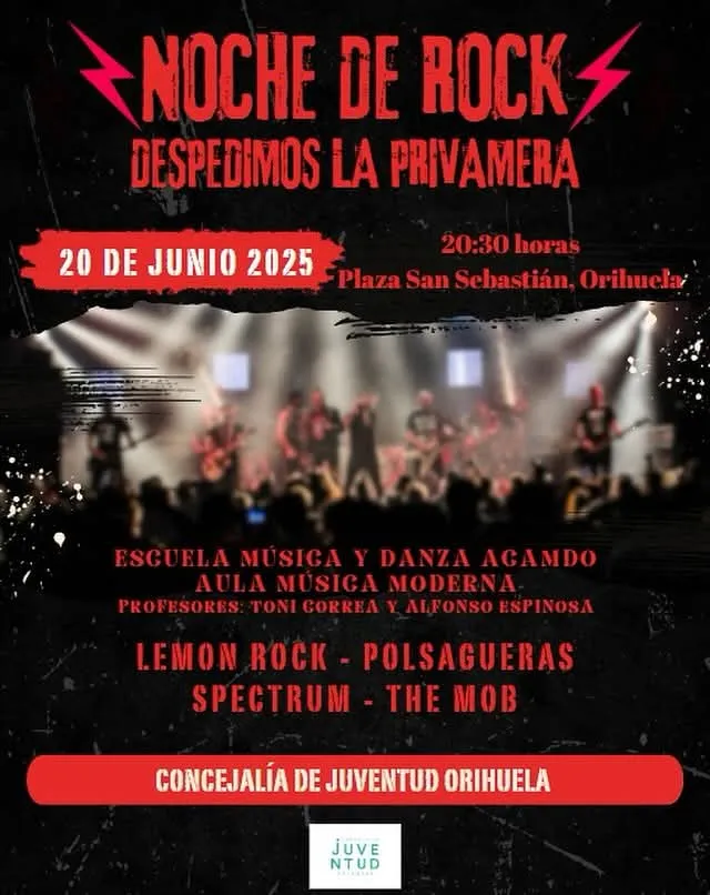 Noche de rock "Despedimos la primavera"
