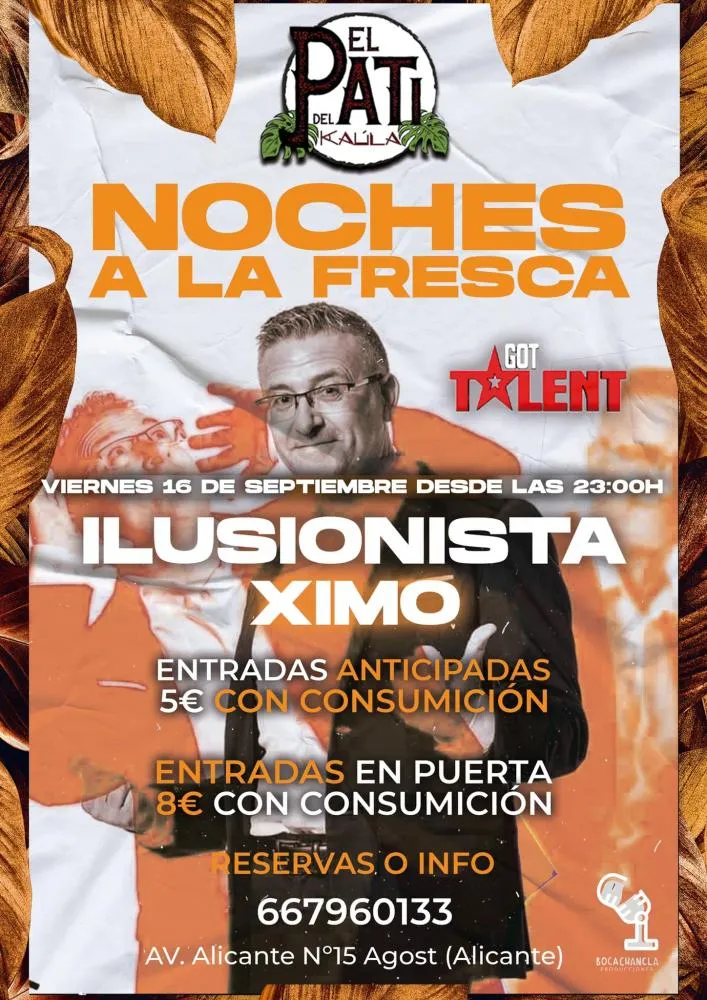 Noches a la Fresca con Ximo Ilusionista