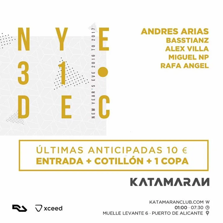 Nochevieja 2016 en Katamaran