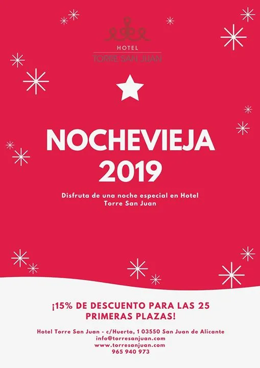 Nochevieja 2019 en Hotel Torre San Juan