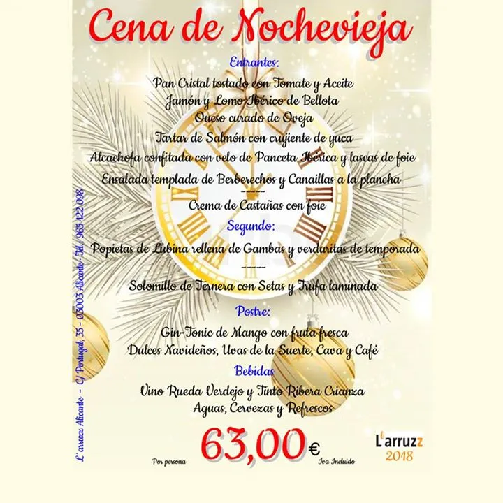 Nochevieja en Larruzzalicante