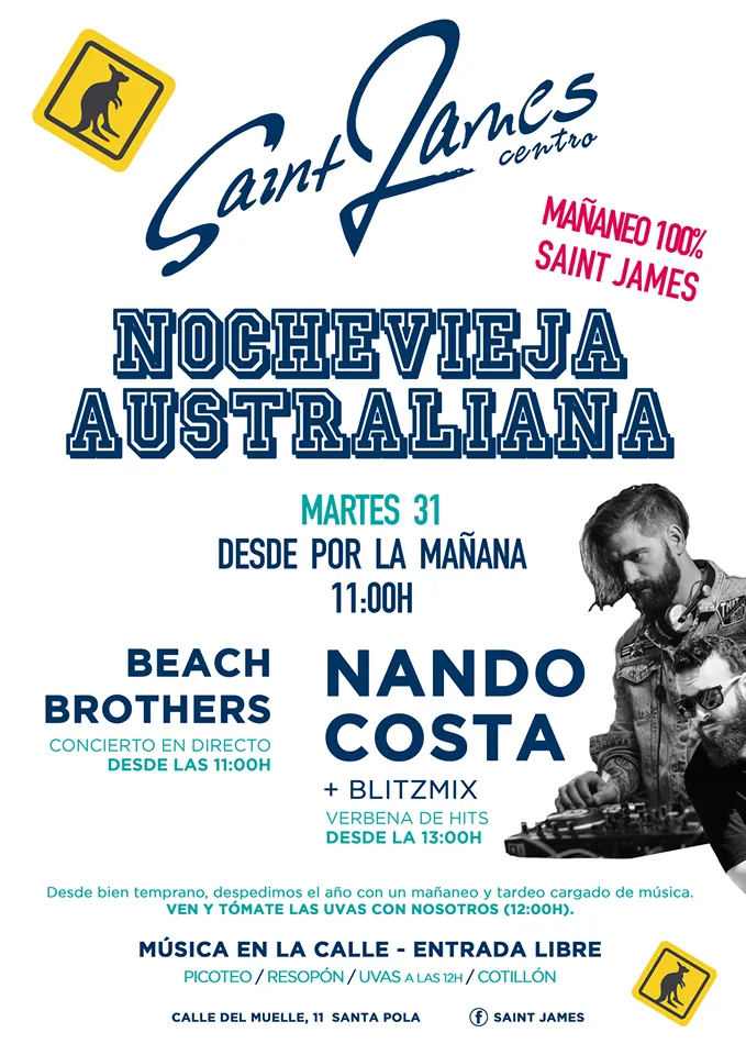 Nochevieja en Saint James Santa Pola