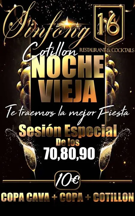Nochevieja en Sinfony 16