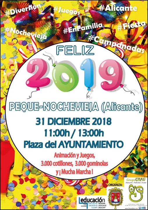 Nochevieja infantil 2018 en Alicante