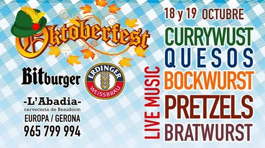 Oktoberfest 2019 en L'Abadía de Benidorm