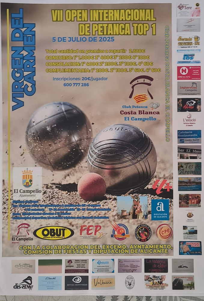 Open Internacional de Petanca Top 1