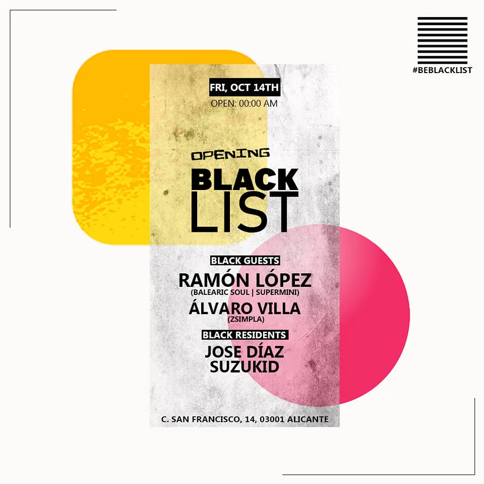 Opening Black List TClub Alicante