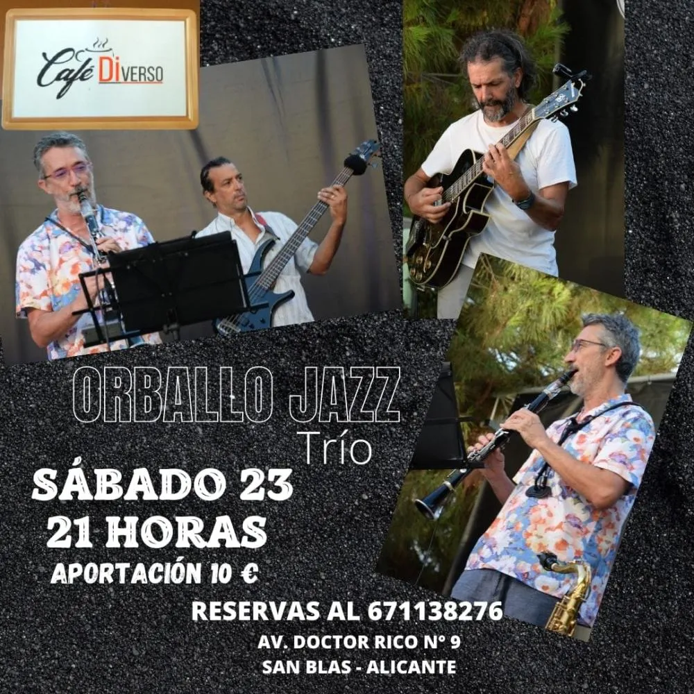 Orballo Jazz Trio. Jazz jazz night.