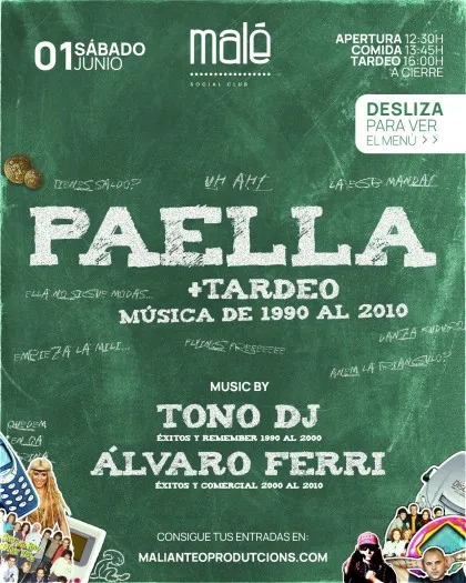 Paella + Tardeo en Castalla