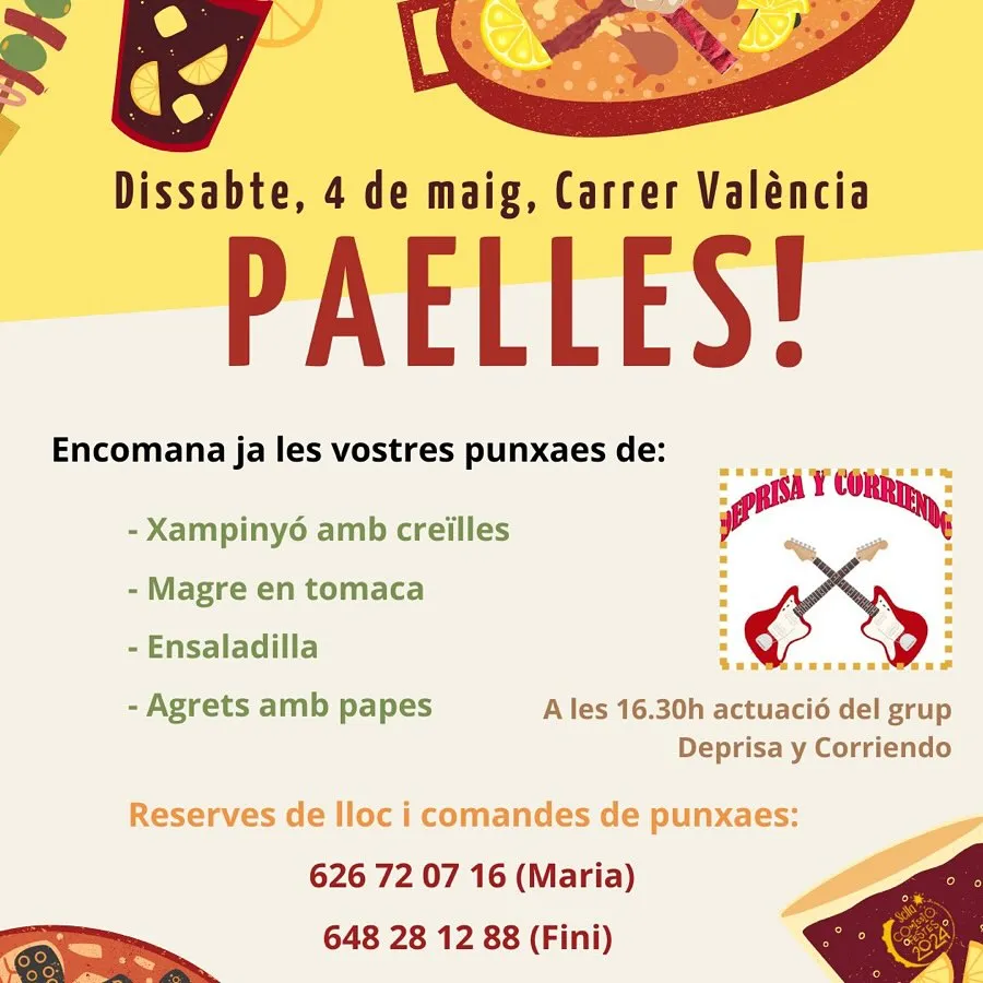 Paelles! - Sella en festes con la actuación de Deprisa y Corriendo