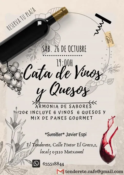 Pan, Queso y Vino en Mutxamel