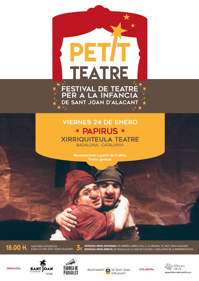 Papilus - Xirriquiteula Teatre - Petit Teatre Sant Joan