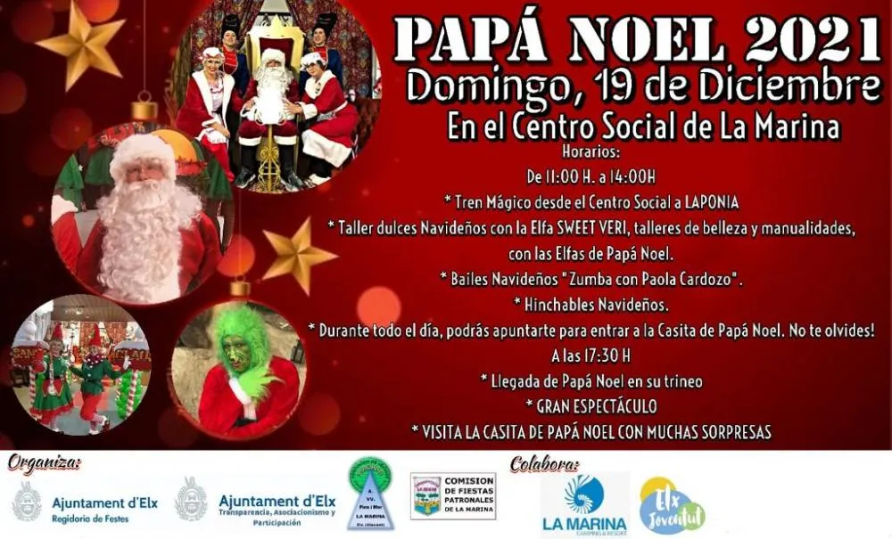 Papá Noel en el Centro Social de La Marina