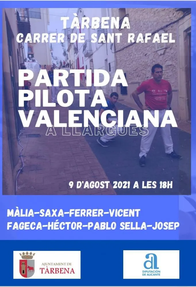 Partida de Pilota Valenciana en Tárbena