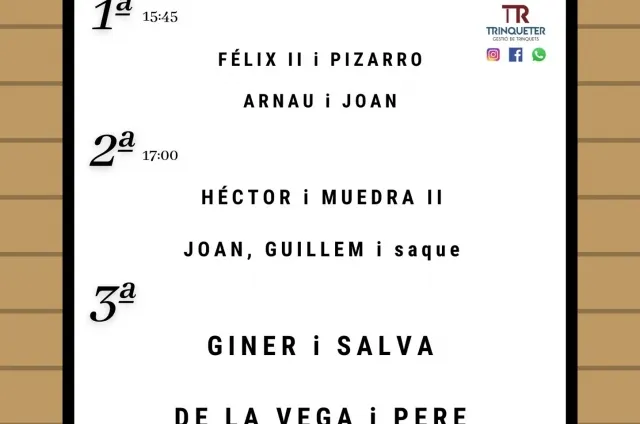 Partidas al Trinquet