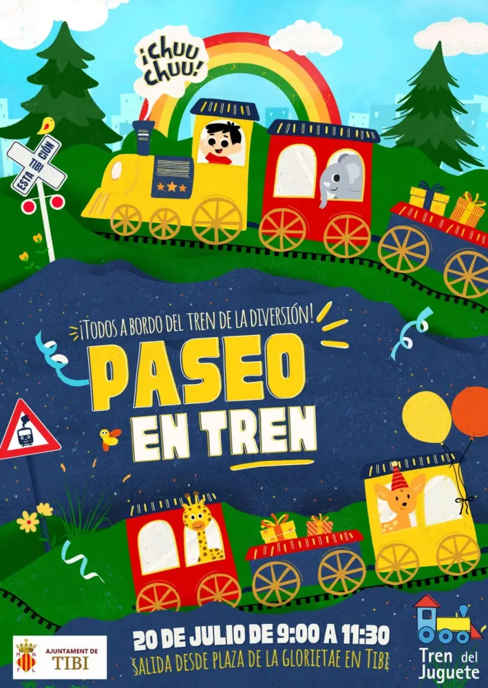 Paseo en tren en Tibi