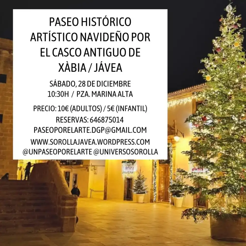 Paseo histórico artístico navideño por el casco antiguo de Jávea