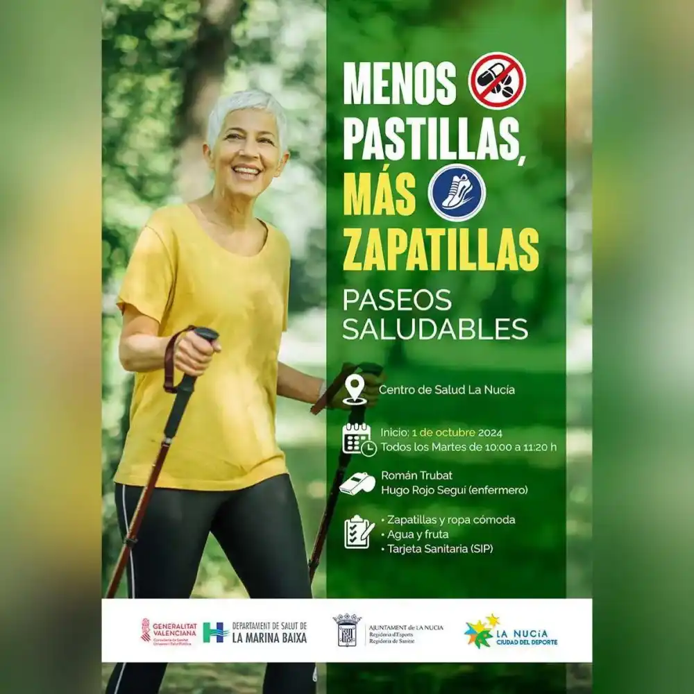 Paseos Saludables Menos Pastillas, Más Zapatillas