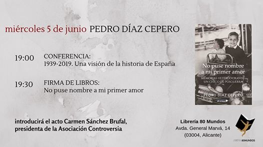 Pedro Díaz Cepero: conferencia y firma de libros