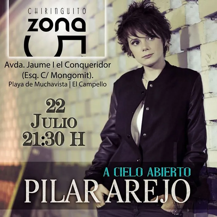 Pilar Arejo en Zona5 Chiringuito. ( Playa de Muchavista )