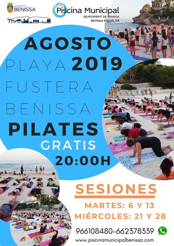 Pilates en la Playa de La Fustera de Benisa