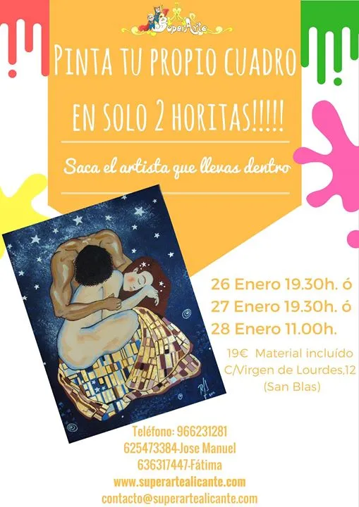 Pinta tu propio cuadro en solo 2 horitas