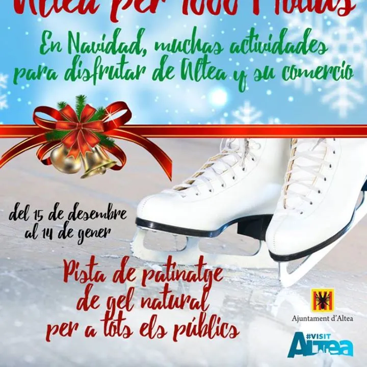 Pista de Patinaje de Hielo Natural para todos los públicos en Altea