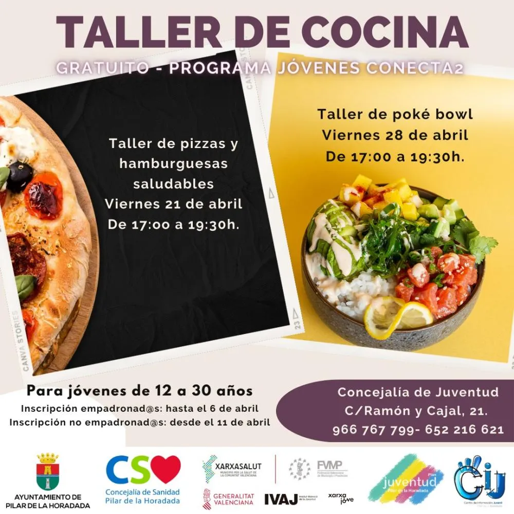 Pizzas y Hamburguesas Saludables - Taller de Cocina para Jóvenes