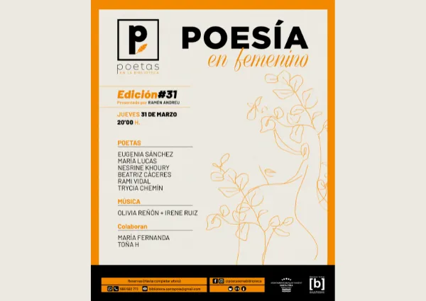 Poetas en la Biblioteca en femenino