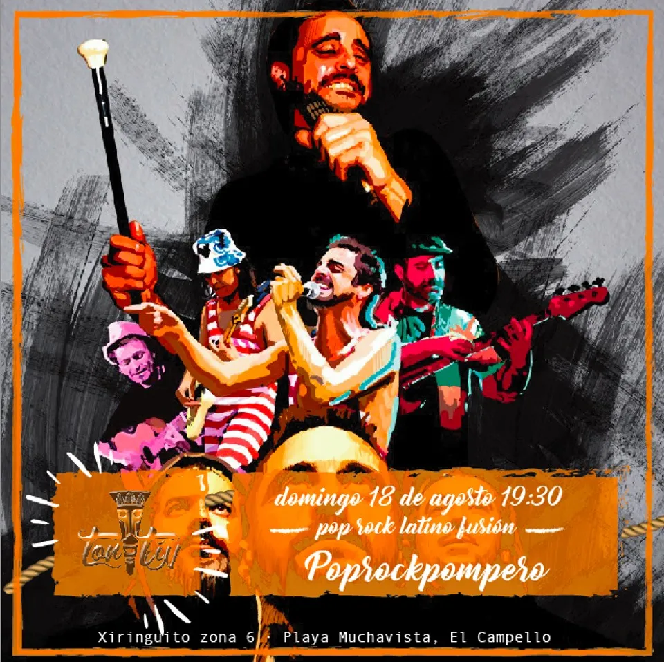 Poprockpompero de nuevo en Xiringuito Ton-Tin