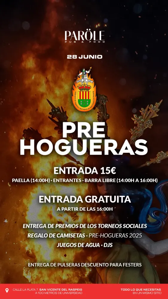 Pre Hogueras San Vicente del Raspeig 2025