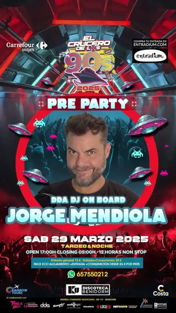Pre party de El crucero de los 90's