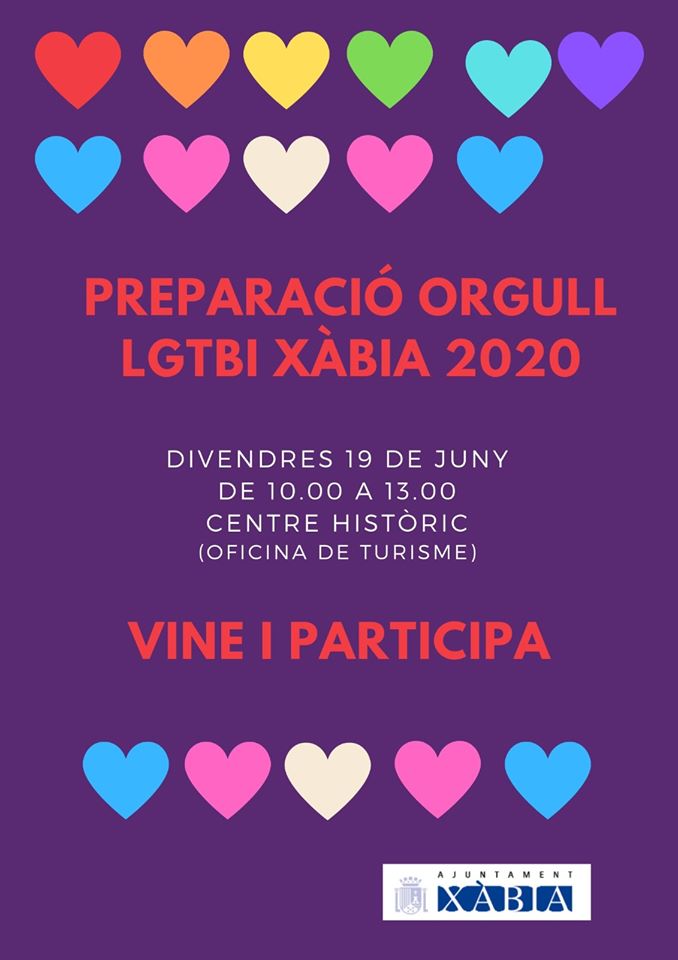 Preparación video Orgullo LGTBI 2020 Jávea