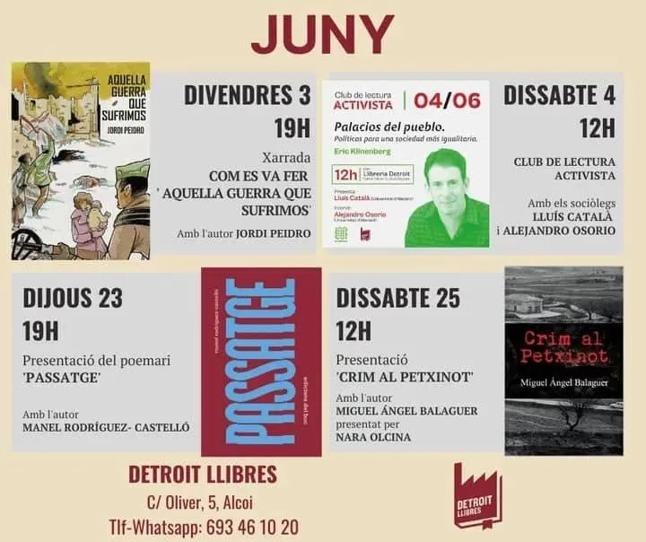 Presentaciones literarias Detroit Libres Junio 2022