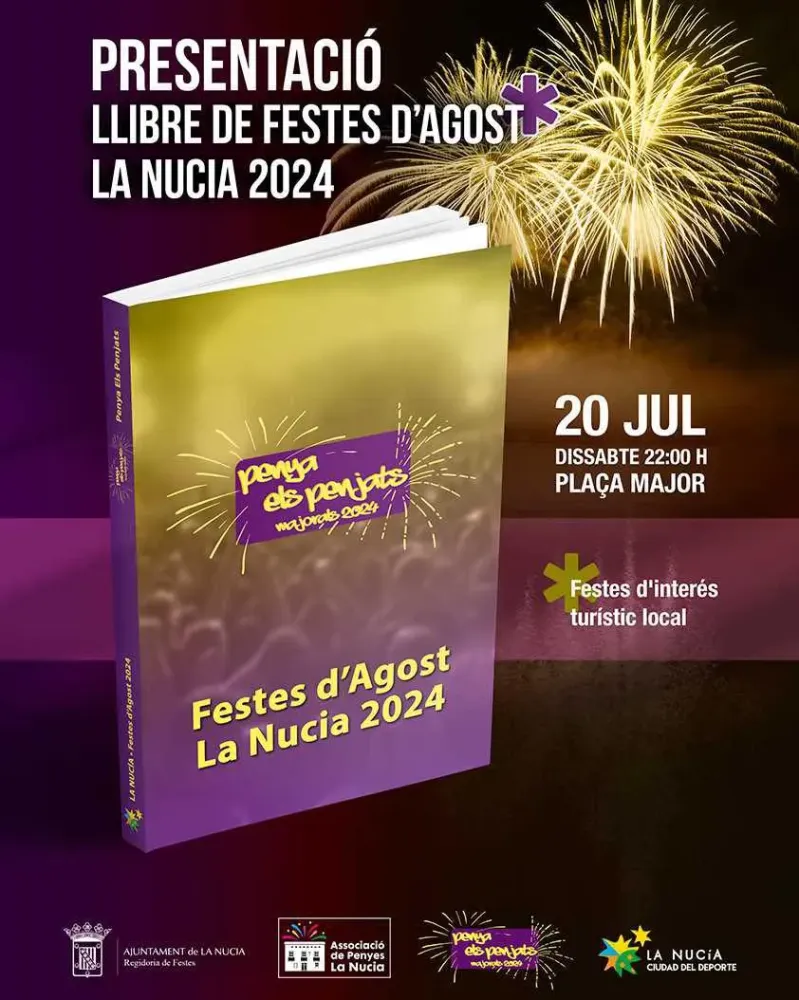 Presentació llibre de festes d' Agost la Nucia 2024