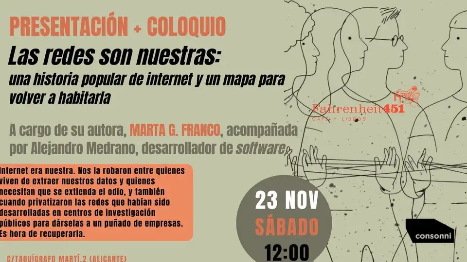 Presentación + coloquio: las Redes Son nuestras