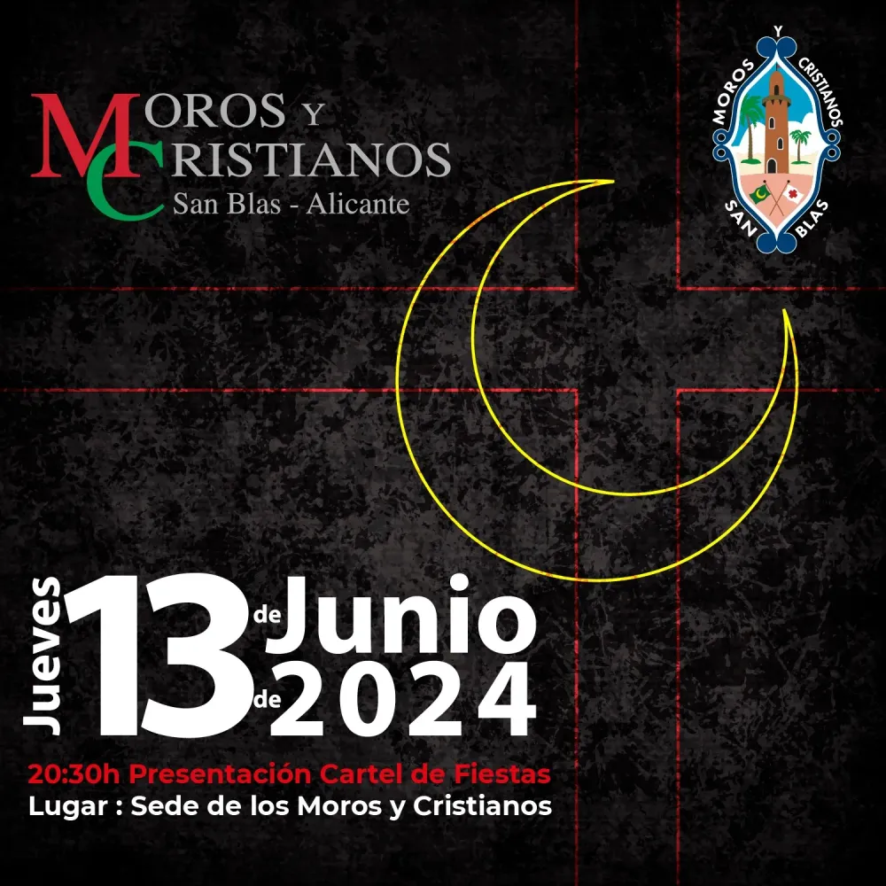 Presentación cartel Fiestas de Moros y Cristianos San Blas 2024 - Alicante