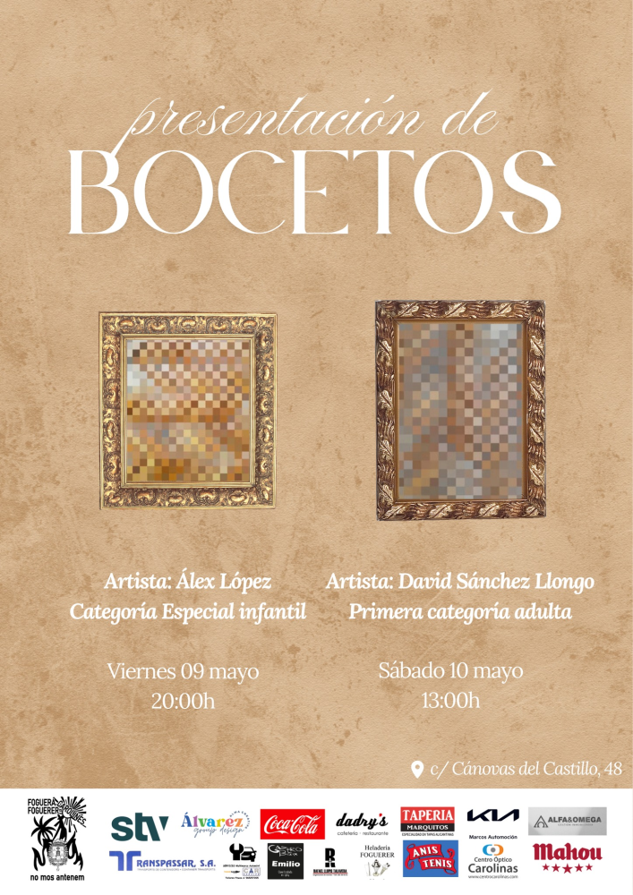 Presentación de Boceto Infantil Foguera Foguerer-Carolinas