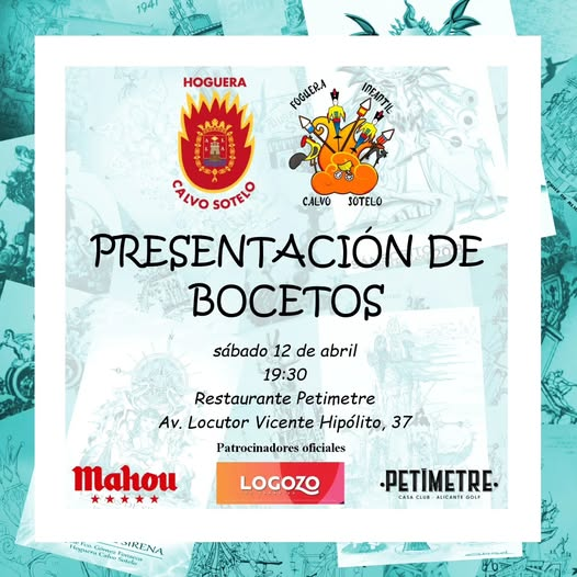 Presentación de Bocetos Hoguera Calvo Sotelo