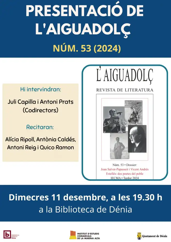 Presentación de L'Aiguadolç núm. 53